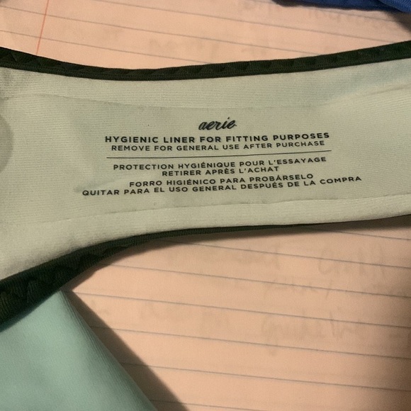 Aerie Tie Side Color block Cheeky Bum Coverage String Bikini Bottoms NWOT - Picture 4 of 4